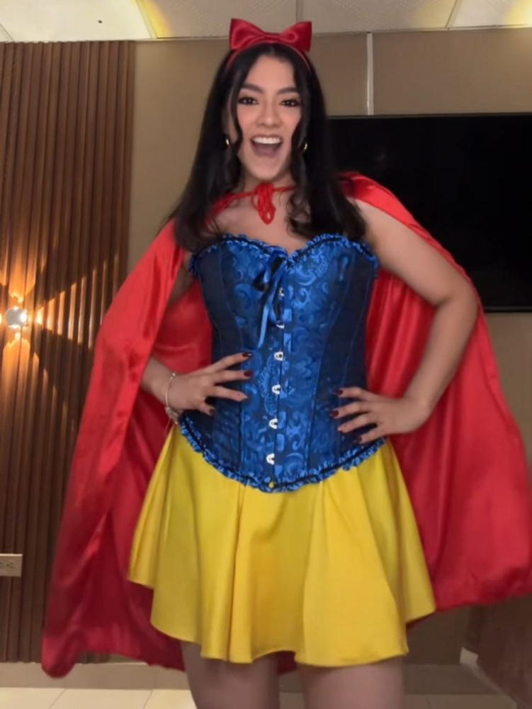 Espartilho Lingerie Branca de Neve