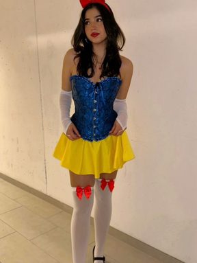 Espartilho Lingerie Branca de Neve