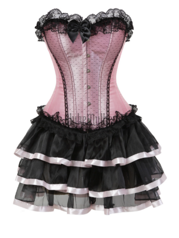 Espartilho Lolita Com Saia Tule