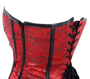 Women Steampunk Corset Jacket Set Burlesque Costume Steel Boned Corsets And Bustiers Gothique
