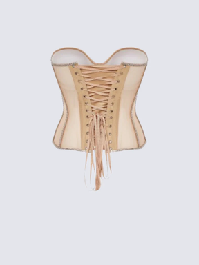 Corset Secret Mesh com Pedrarias