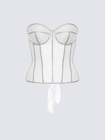 Corset Secret Mesh com Pedrarias
