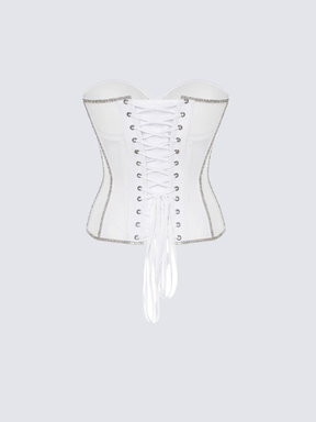 Corset Secret Mesh com Pedrarias